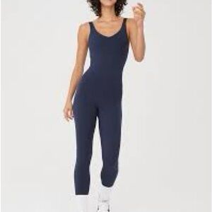OFFLINE By Aerie Real Me Low Key Legging Jumpsuit steel blue
